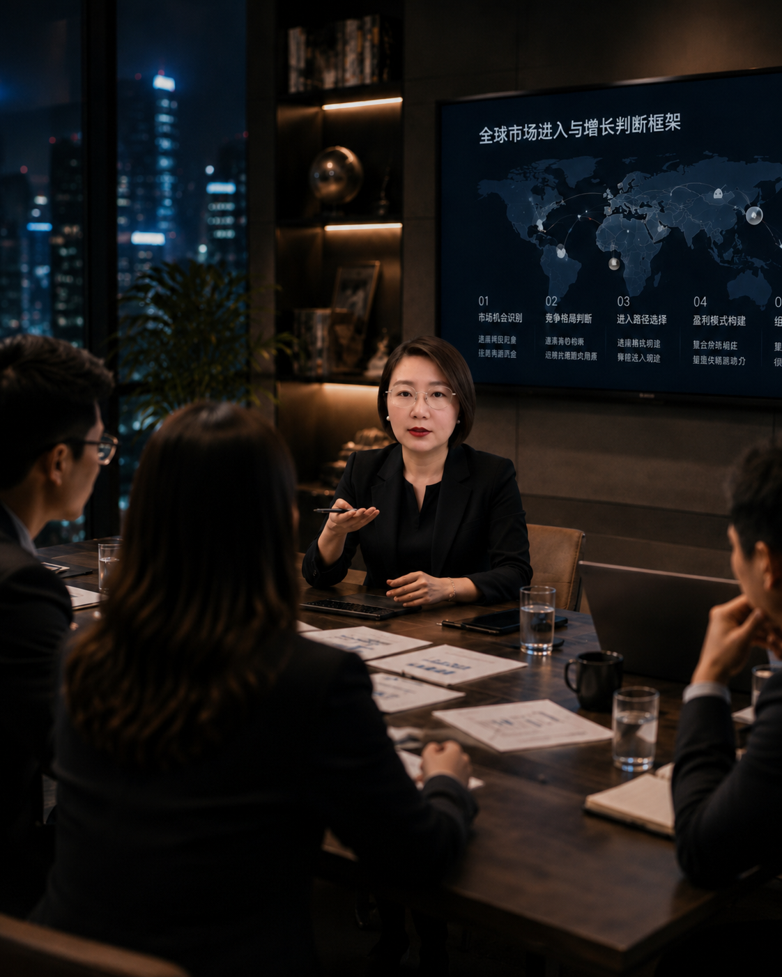 范羡Eva在企业工作坊中讲解全球市场判断